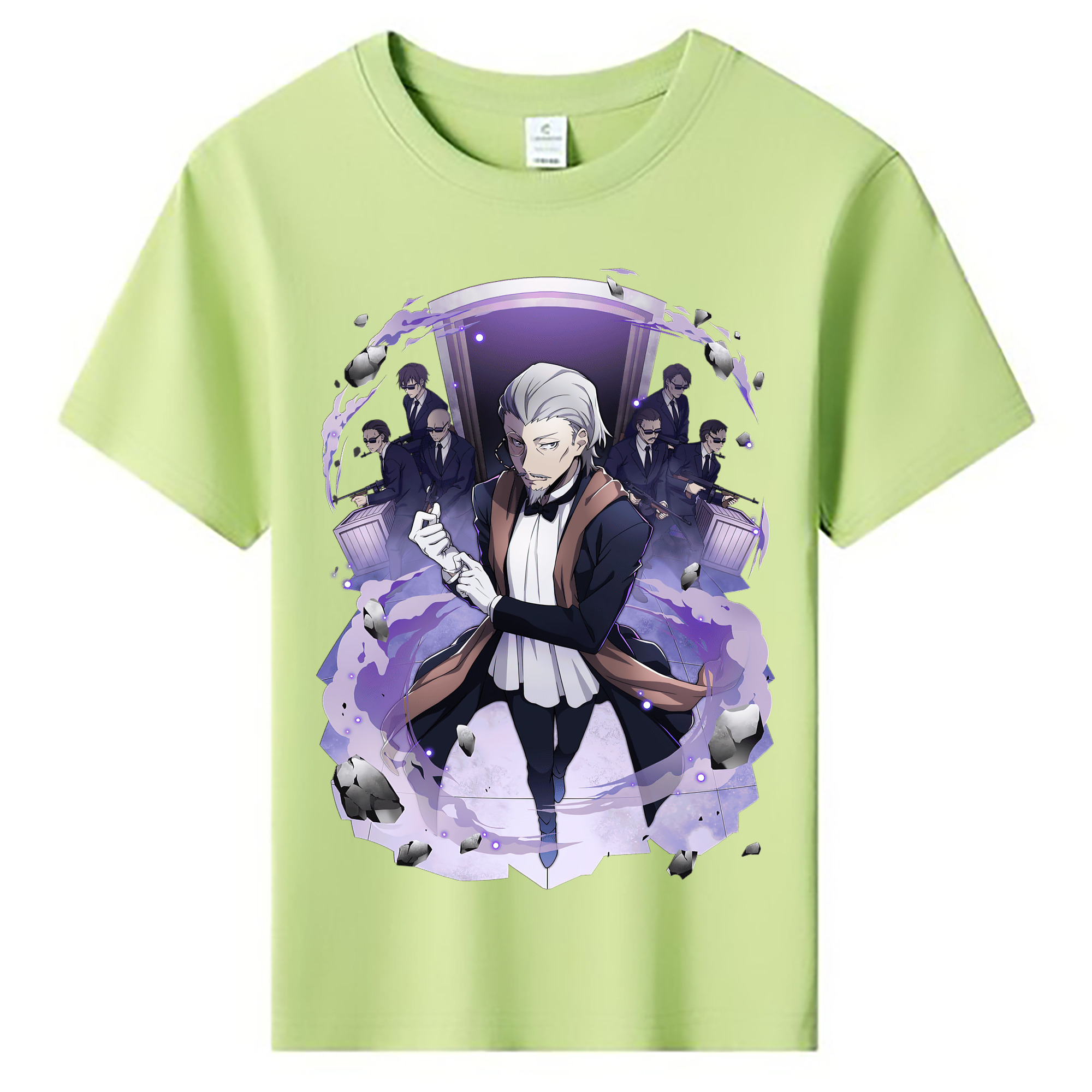 （画像用） 文豪ストレイドッグス Bungo Stray Dogs 綿100％キッズTシャツ（フロントプリント）